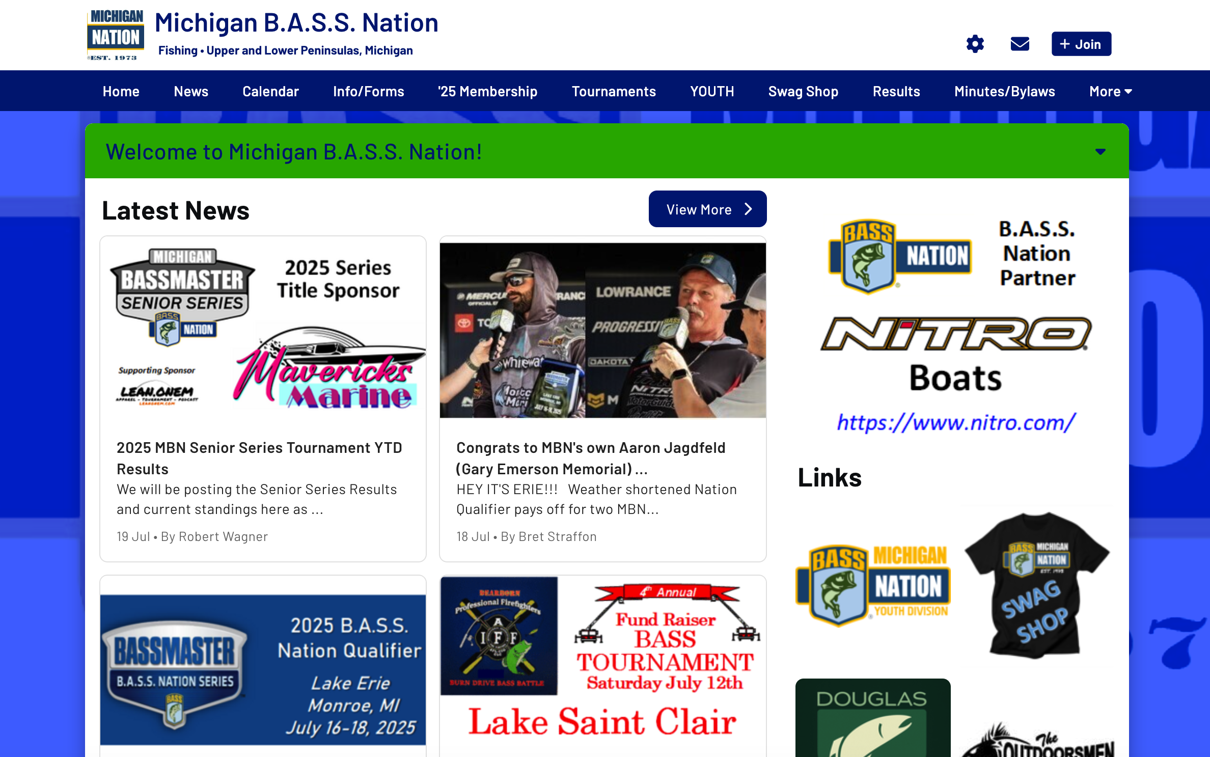 Old Bass Nation Homepage